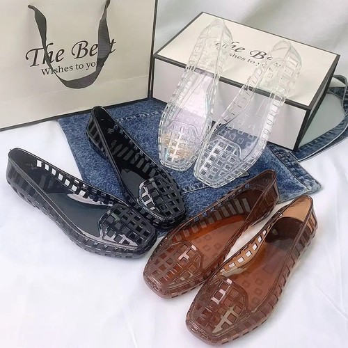 Ladies flat slip - flat, jelly