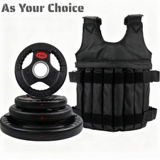 Weighted Vest 10-20KG / Olympic Weight Plates 2.5-25KG Home Gym Fitness Strength