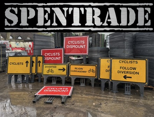 Road traffic cyclist signs - road,