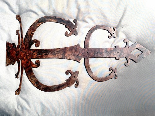 Gothic door hinge front - door,