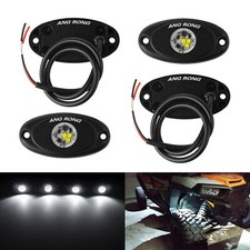4pcs 9W SMD LED Rock Light White For JEEP ATV Truck Under Trail Rig Lamp 12-24V