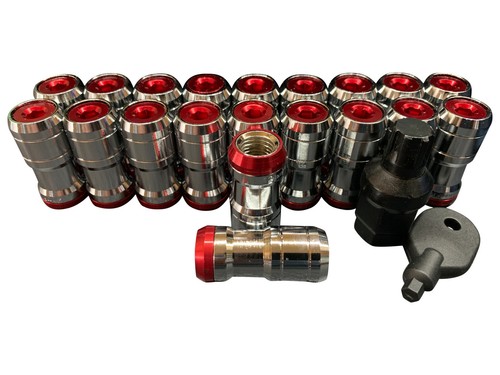 Chrome red lug nuts for - red,