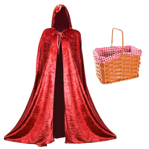 Adult red riding hood costume - red,
