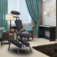 Folding Massage Chair Massage Beauty Salon Spa Tattoo Massage Seated PU Chair