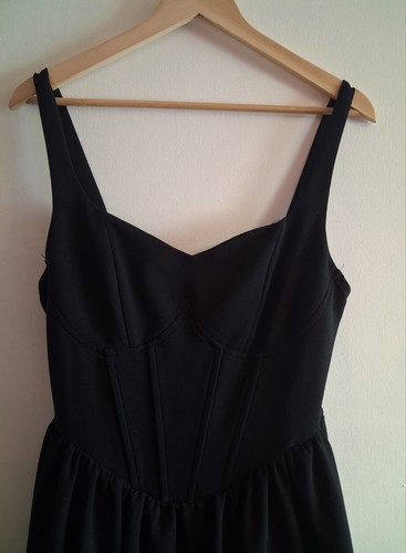 Black corset dress - dress, size