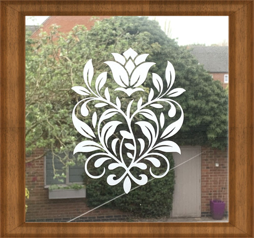 Etched glass vinyl - glass,