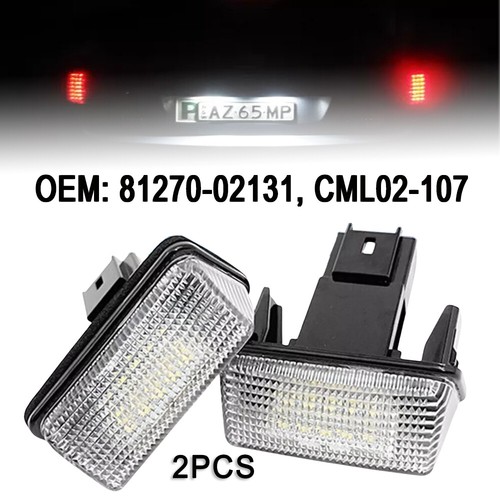 Led licence plate lights - 2x,