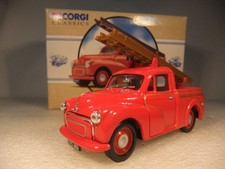 1:43 Corgi 96854 Morris Minor Pick Up - Morris Motors Fire Brigade - VGC Boxed