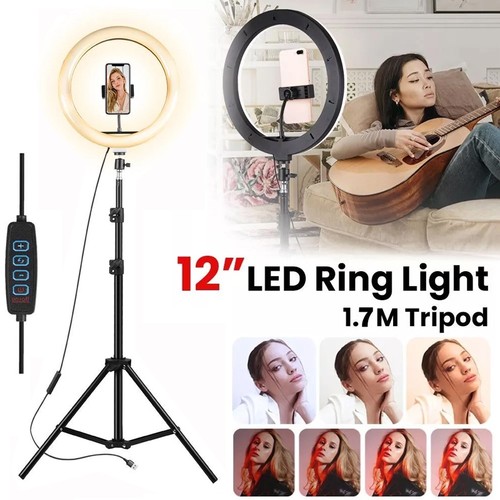 Led ring light with - led, tripod