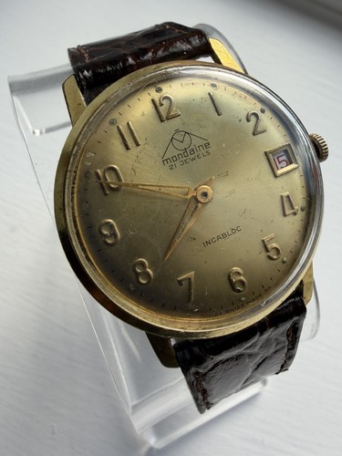 Vintage 1960 mondaine - vintage, 34mm