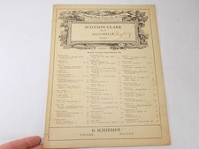ANTIQUE SHEET MUSIC SCOTSON CLARK SALTARELLE PIECES FOR THE PIANO 1912