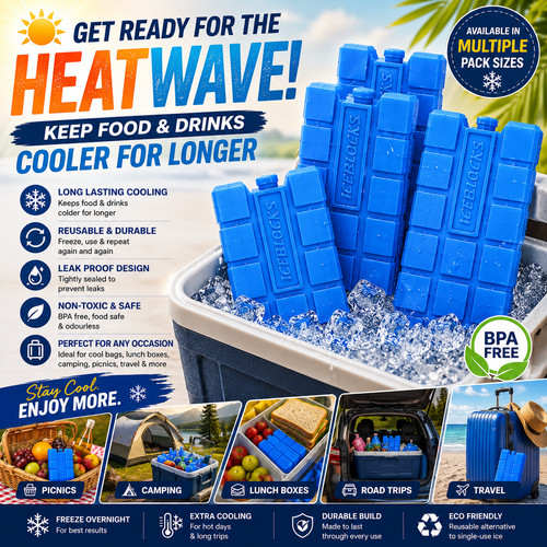 Reusable ice blocks - reusable,