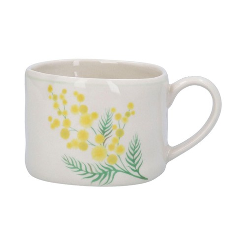 Coffee mug yellow mimosa - coffee,