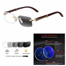 Rimless Wood Bifocal