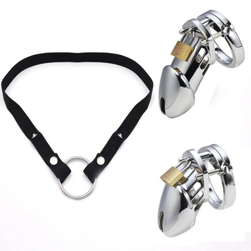 Metal chastity cage men - metal,