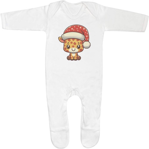 Baby giraffe wearing santa - wearing,