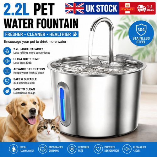 Pet water fountain 2l - pet, 2.2l