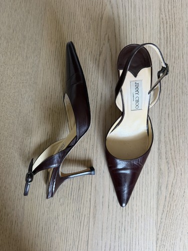 Jimmy choo dark brown leather - jimmy,