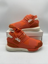 Adidas Y3 Qasa High 300 Men’s Lace Up Trainers Orange Beige UK 9.5 EU 44 BNWB