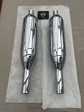 Triumph Thunderbird 900 Chrome Exhaust Silencers O/E NOS L&R T2201550 Hinckley