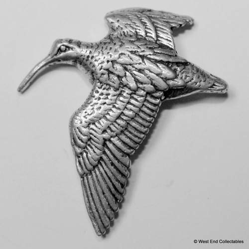 Woodcock flight pewter pin - flight,
