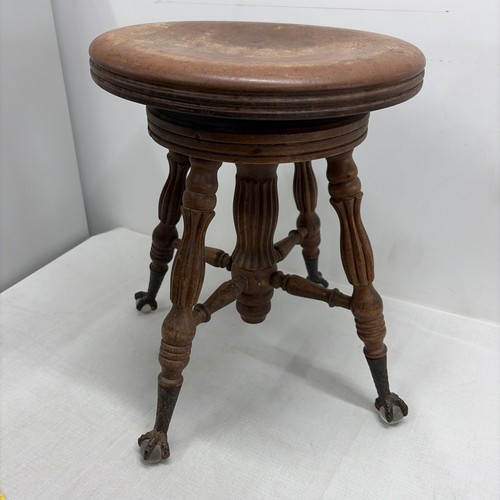 Oak piano stool - piano, co