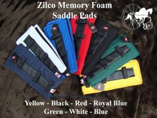Zilco Carriage Driving Memory Foam Harness Saddle Pads Liners 7 Colours **NEW**