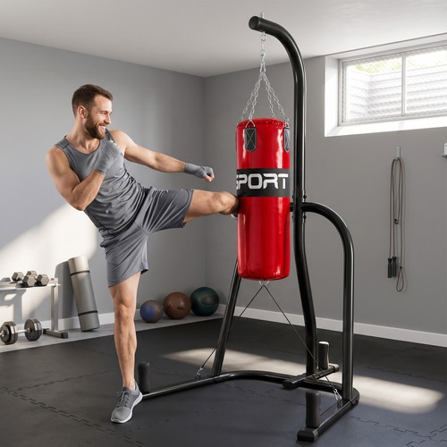 Punching bag with stand - with, for