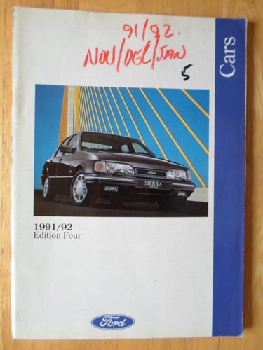 Ford cars 1991 mkt - 1991/09,