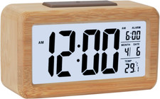 Wooden Digital Alarm Clock