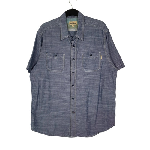 Woolrich blue shirt short - woolrich,