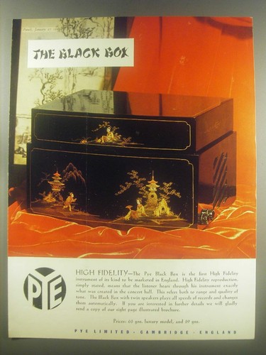 1954 pye black - black, box