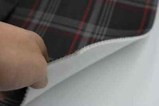 RED GTI Plaid Car Upholstery Fabric - VW Golf MK7- 3mm Foam - 59" - 150CM - Car