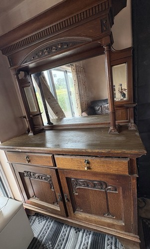 Wood brown sideboard buffet - wood, w/