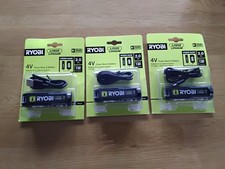 3 x new Ryobi RB4L20 4v 2ah