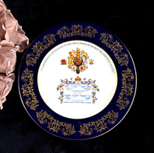 Rare Aynsley Royal Commemorative Plate prince Charles & Diana Wedding 1981