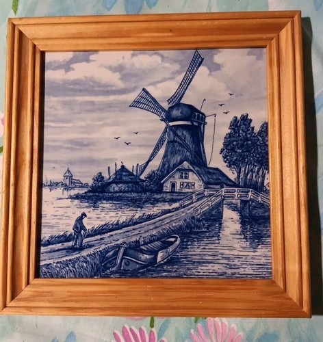 Vintage blue delft - blue,