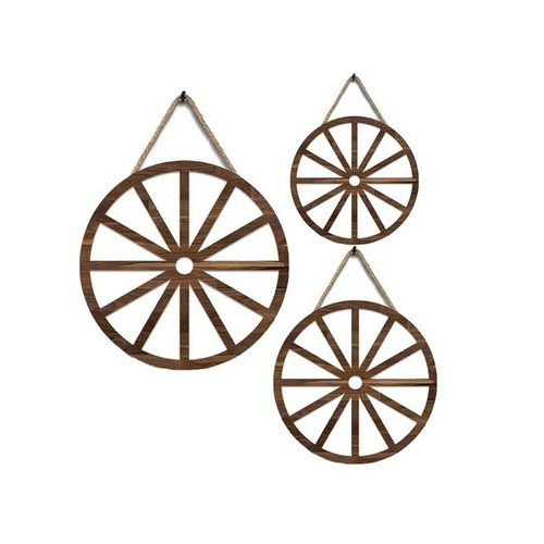 Three piece wooden wagon - piece,