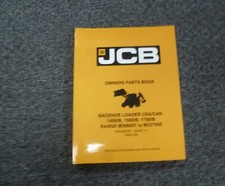 JCB 3C 1550 Backhoe Loader Parts Catalog Manual Book