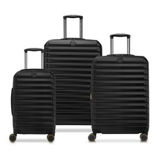 Delsey Helium Edge 2.0 Hardside 3-Piece Set Black Spinner Luggage