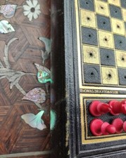 Antique Thomas Drayton & Son Staunton Legacy Chess Set Victorian Era Board Game