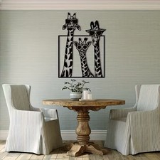 Giraffe Metal Wall Art 3 Cool