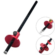 Woodworking Marking Scriber Wheel Marking Gauge Solid Metal Bar Wood Scribe Kit