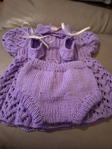Hand knitted baby sets 3 - sets,, 0-3