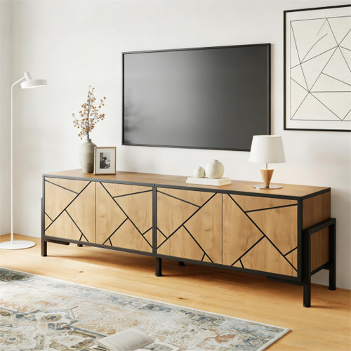 153cm rustic stand cabinet - 153cm, tv
