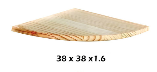 Wooden corner shelf - wooden,