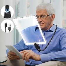 Rechargeable Large Hands Free Magnifying Glass with LED Light