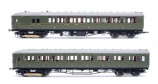 HORNBY 'OO' GAUGE R3161A SR GREEN 2 CAR 2-BIL POWERED & DUMMY DMU DIESEL LOCO