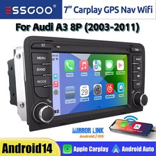 Car Stereo For Audi A3 8P 2003-2012 Android 14 Apple Carplay GPS NAVI Head Unit