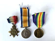 WW1 Trio Medals 1914 15 Star